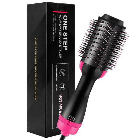 3-in-1 Hot Air Brush Hair Dryer & Styler – Blow Dry, Straighten & Style