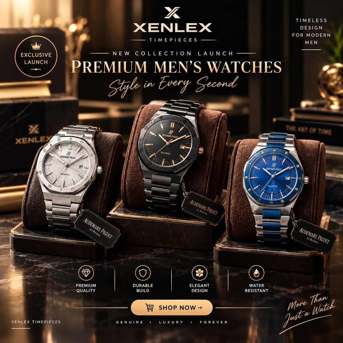 XENLEX Premium Men's Watches – Style in Every Second