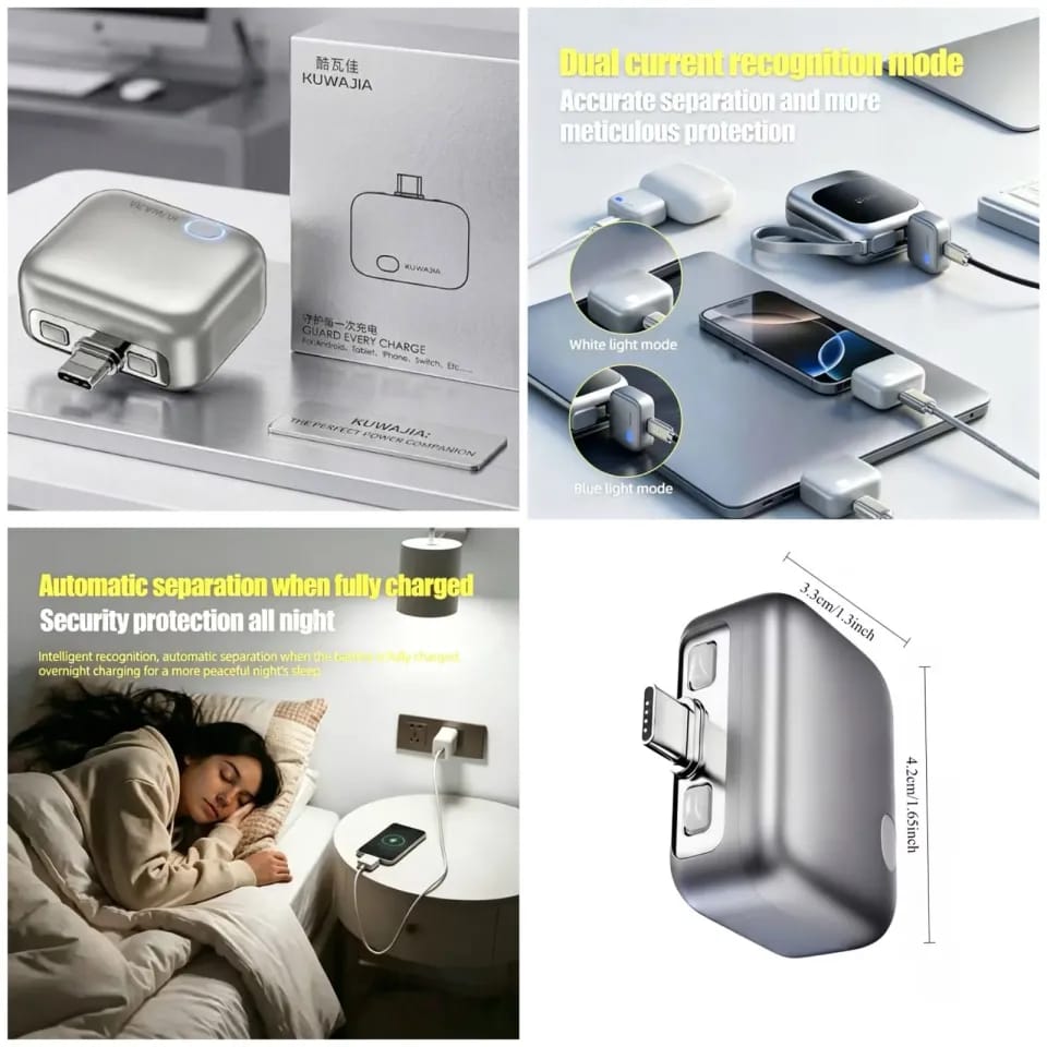 Mini 140W PD Power Bank Type-C | Fast Charging for Laptop, iPhone, Android, Switch
