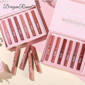 Dragon Ranee 6Pcs Matte Lipgloss Gift Set - Long Lasting Velvet Liquid Lipstick