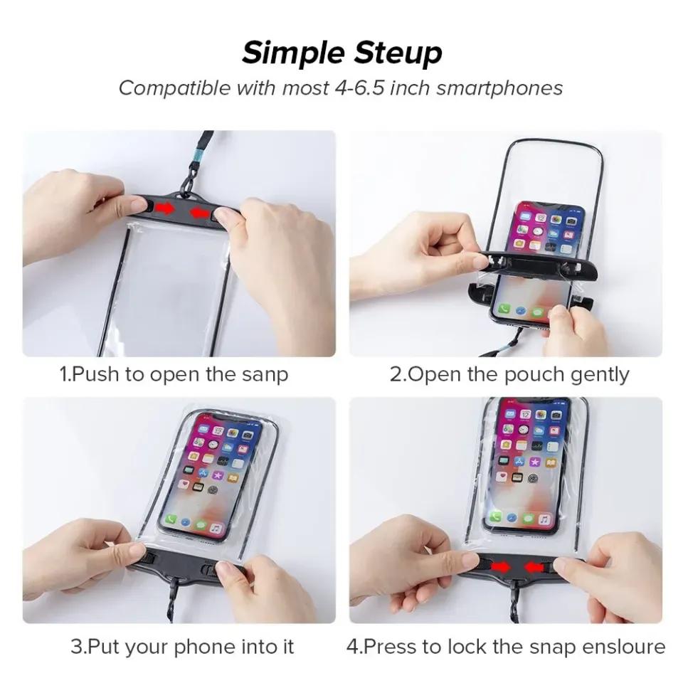 Universal Waterproof Mobile Pouch with Lanyard - Multi-Color
